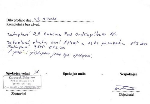 Zateplení rodinného domu Kunčice pod Ondřejníkem