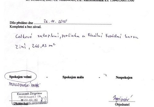 Zateplení rodinného domu Baška