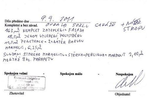 Zateplení rodinného domu Frýdek-Místek