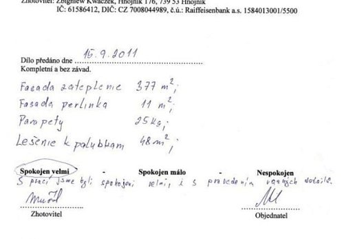 Zateplení rodinného domu Velká Polom