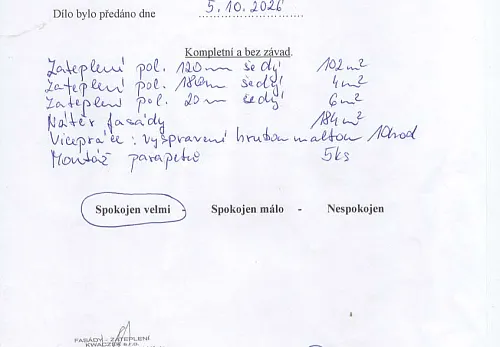 Realizace zateplení a fasády rodinného domu Morávka