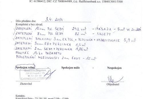 Zateplení rodinného domu Věřňovice