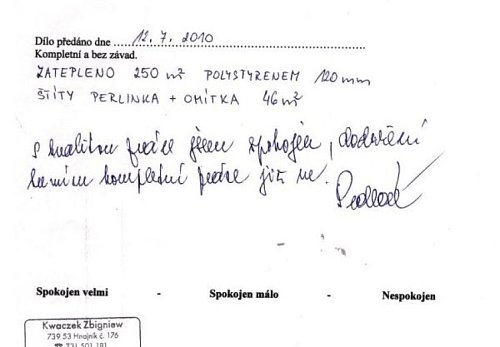 Zateplení rodinného domu Frýdek-Místek