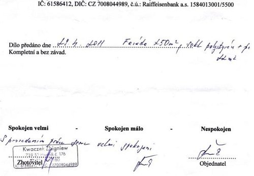 Zateplení rodinného domu Metylovice