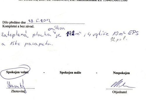 Zateplení rodinného domu Slatina u Bílovce