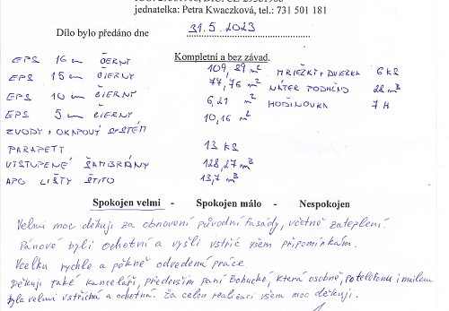 Zateplení rodinného domu Frýdek-Místek