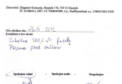 Zateplení rodinného domu Fryčovice