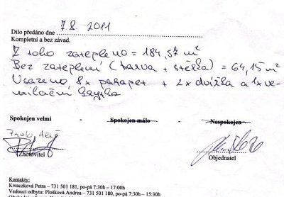 Zateplení rodinného domu Paskov