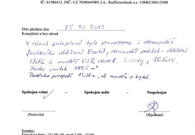 Zateplení rodinného domu Ostrava - Stará Bělá