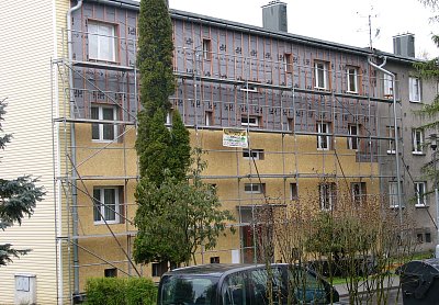Zateplení bytového domu BYTOVÝ DŮM - F-M zateplení na rošt