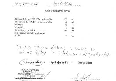 Zateplení rodinného domu Horní Suchá