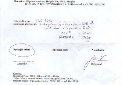 Zateplení rodinného domu Ostrava - Radvanice