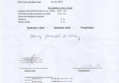 Zateplení rodinného domu Frýdek-Místek