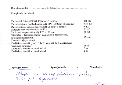 Zateplení rodinného domu Havířov - Životice
