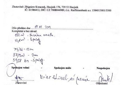 Zateplení rodinného domu Dobrá u Frýdku-Místku