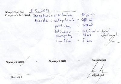 Zateplení rodinného domu Morávka