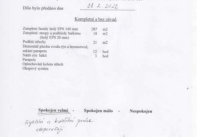Zateplení rodinného domu Nová Ves