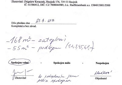 Zateplení rodinného domu Čeladná