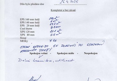 Zateplení rodinného domu Dobroslavice