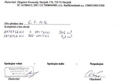 Zateplení rodinného domu Štěpánkovice u Opavy