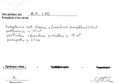 Zateplení rodinného domu Bohumín - Skřečoň