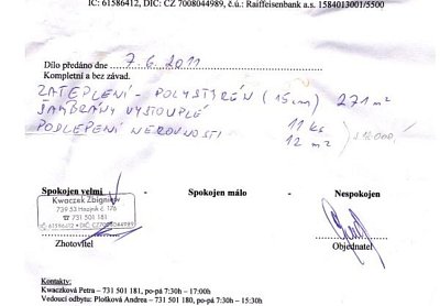 Zateplení rodinného domu Janovice