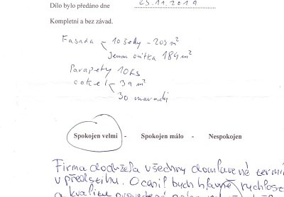 Zateplení rodinného domu Komorní Lhotka