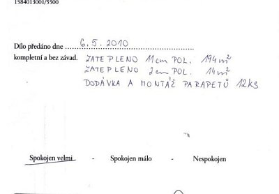 Zateplení rodinného domu Sviadnov