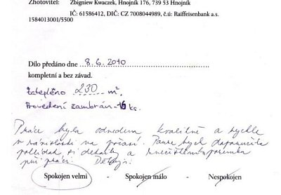 Zateplení rodinného domu Frýdek-Místek