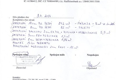 Zateplení rodinného domu Věřňovice