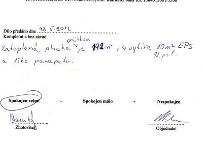 Zateplení rodinného domu Slatina u Bílovce